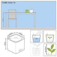 Розумний вазон Lechuza Cube Color 14 1 л білий 13380