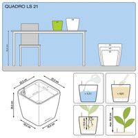 Розумний вазон Lechuza Quadro Premium LS 21 4 л білий 16120