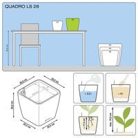 Розумний вазон Lechuza Quadro Premium LS 28 8,5 л білий 16140