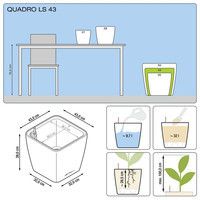 Розумний вазон Lechuza Quadro Premium LS 43 31,9 л білий 16180