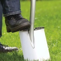 Фото Лопата пряма Fiskars Ergonomic 125 см 2100 г із закругленим лезом