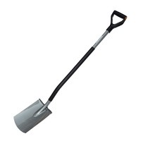 Фото Лопата пряма Fiskars Ergonomic 125 см 2100 г із закругленим лезом