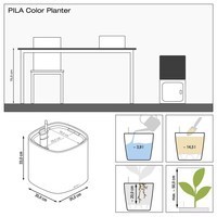 Фото Розумний вазон Lechuza Pila Planter Color 14,5 л бірюзовий 15901