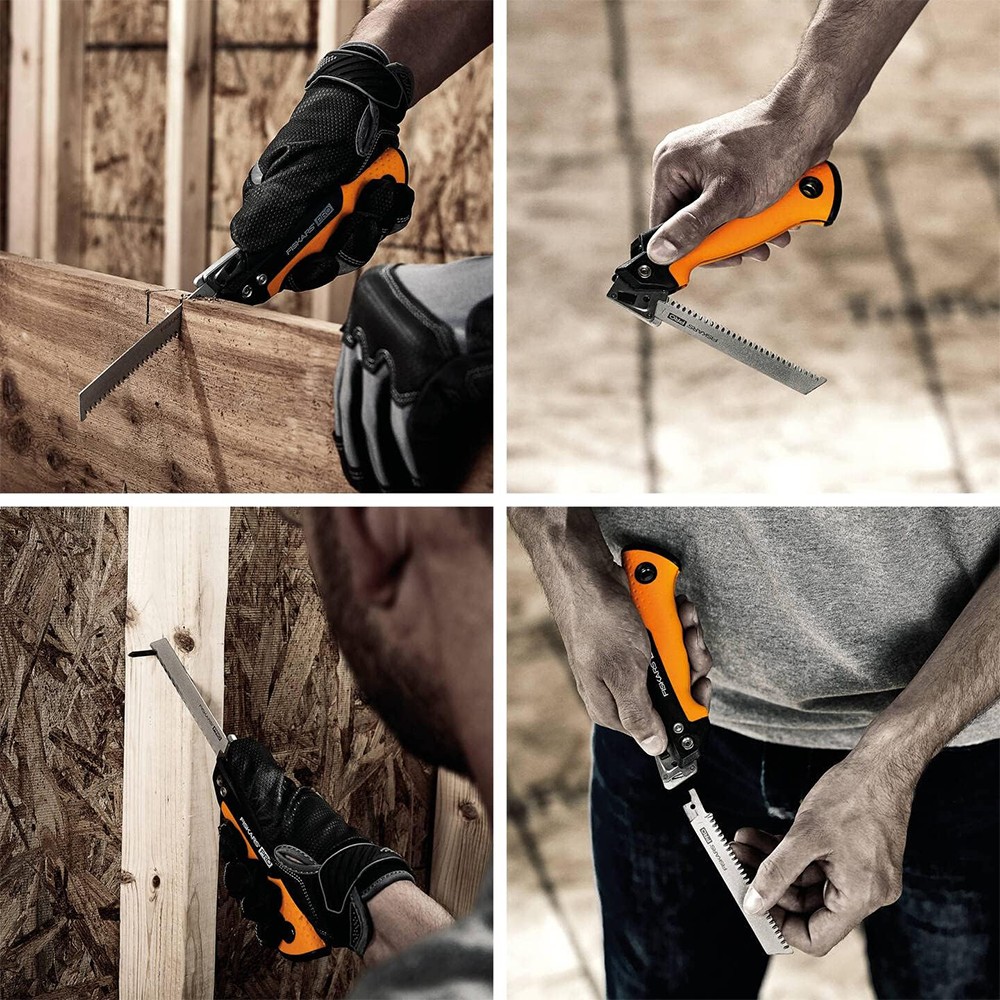 Пила універсальна складана 2 полотна Fiskars Pro PowerTooth 150 мм 13/24 TPI 1062934