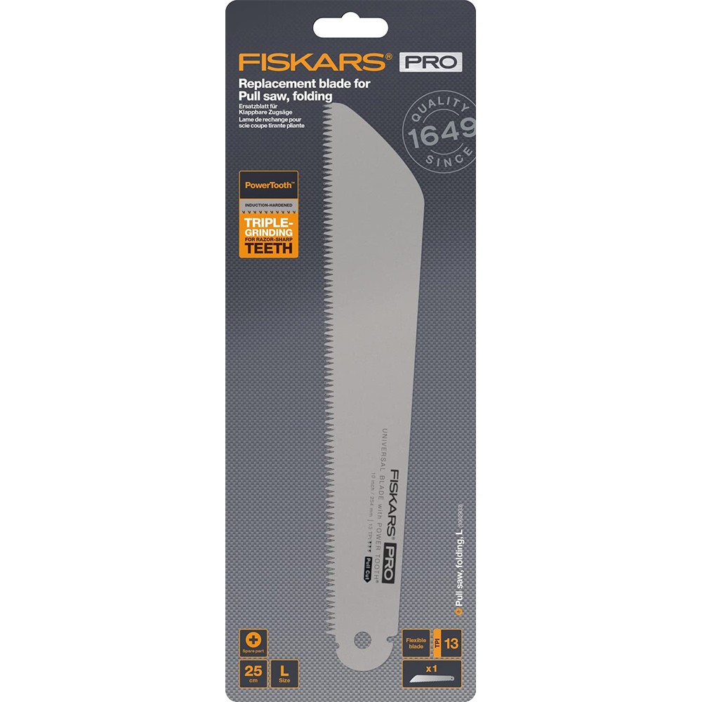 Змінне полотно для пилки Fiskars Pro PowerTooth 250 мм 13 TPI 1062943