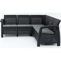 Комплект садових меблів Keter Corfu Relax Set 1 диван + 1 стіл графіт 227816