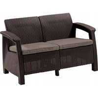 Фото Комплект садовой мебели Keter Corfu Rest Set 2 дивана + 2 кресла коричневий 241724