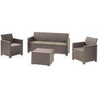 Комплект садових меблів Keter Elodie 5 seater set 1 диван + 2 крісла + 1 стіл графіт 253923