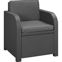Комплект садових меблів Keter Modena Set 1 диван + 2 крісла + 1 стіл графіт 218236