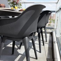 Комплект садових стільців Keter Akola 2 шт графіт 238360
