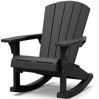 Фото Крісло-качалка садове Keter Rocking Adirondack chair графіт 253276