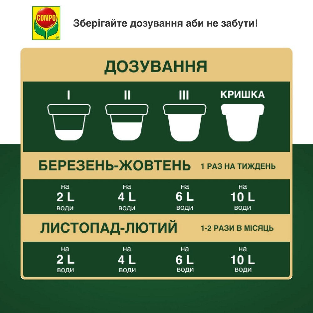 Добриво Compo Complete універсальне 500 мл 5730